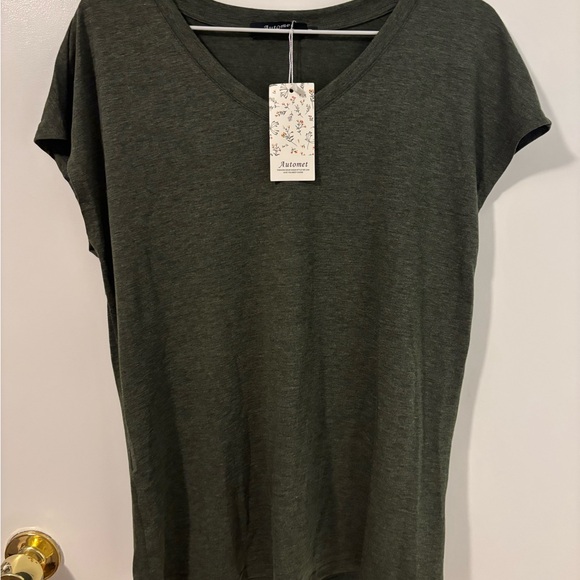 Automet Tops - Joules Forest Green V-Neck Short Sleeve Tee